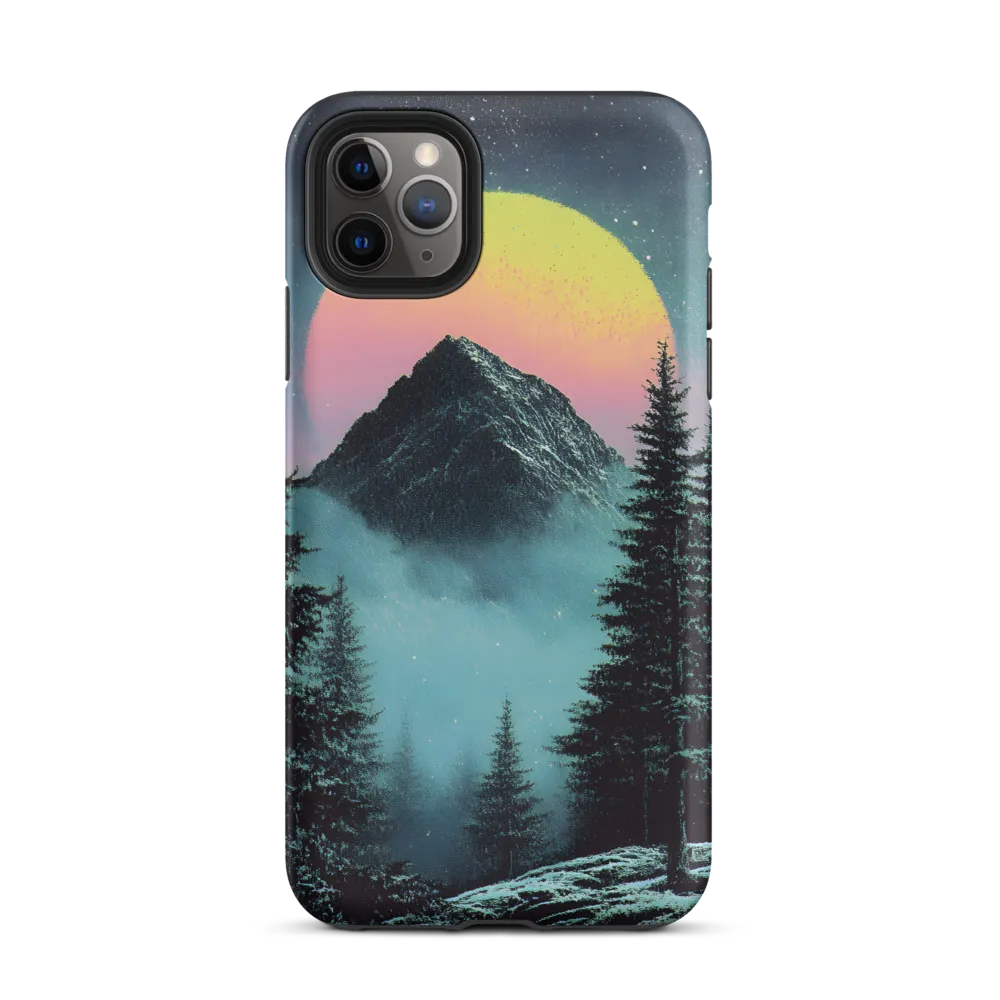 Ethereal Peaks Under Celestial Lights