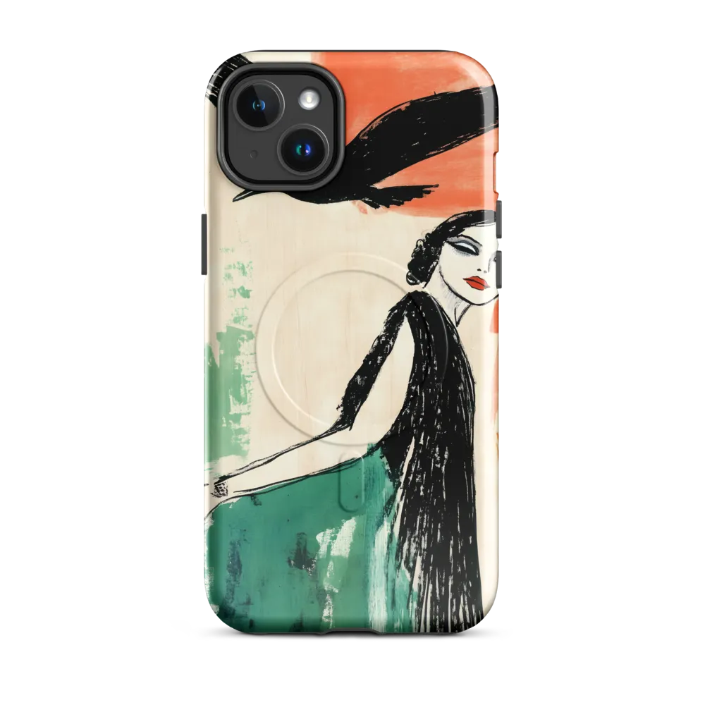 Elegance in Flight | Phone Case |  14 Plus | MagSafe® Tough Case | Glossy