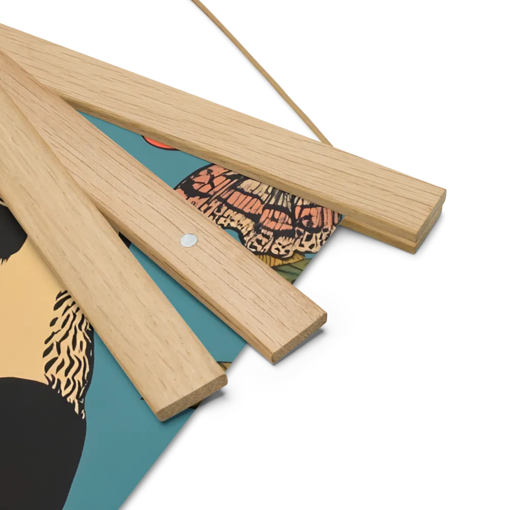 Tropical Majesty: The Toucan at Rest | Poster With Oak Wood Hanger | 10″×10″