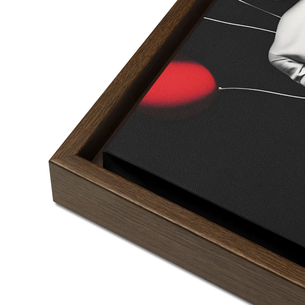Suspended in Mystery | Canvas with Brown Frame | 16″×20″