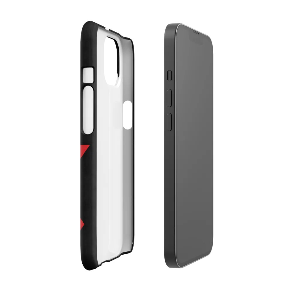 Geometric Symphony in Contrast | Phone Case |  13 | Snap Case | Glossy