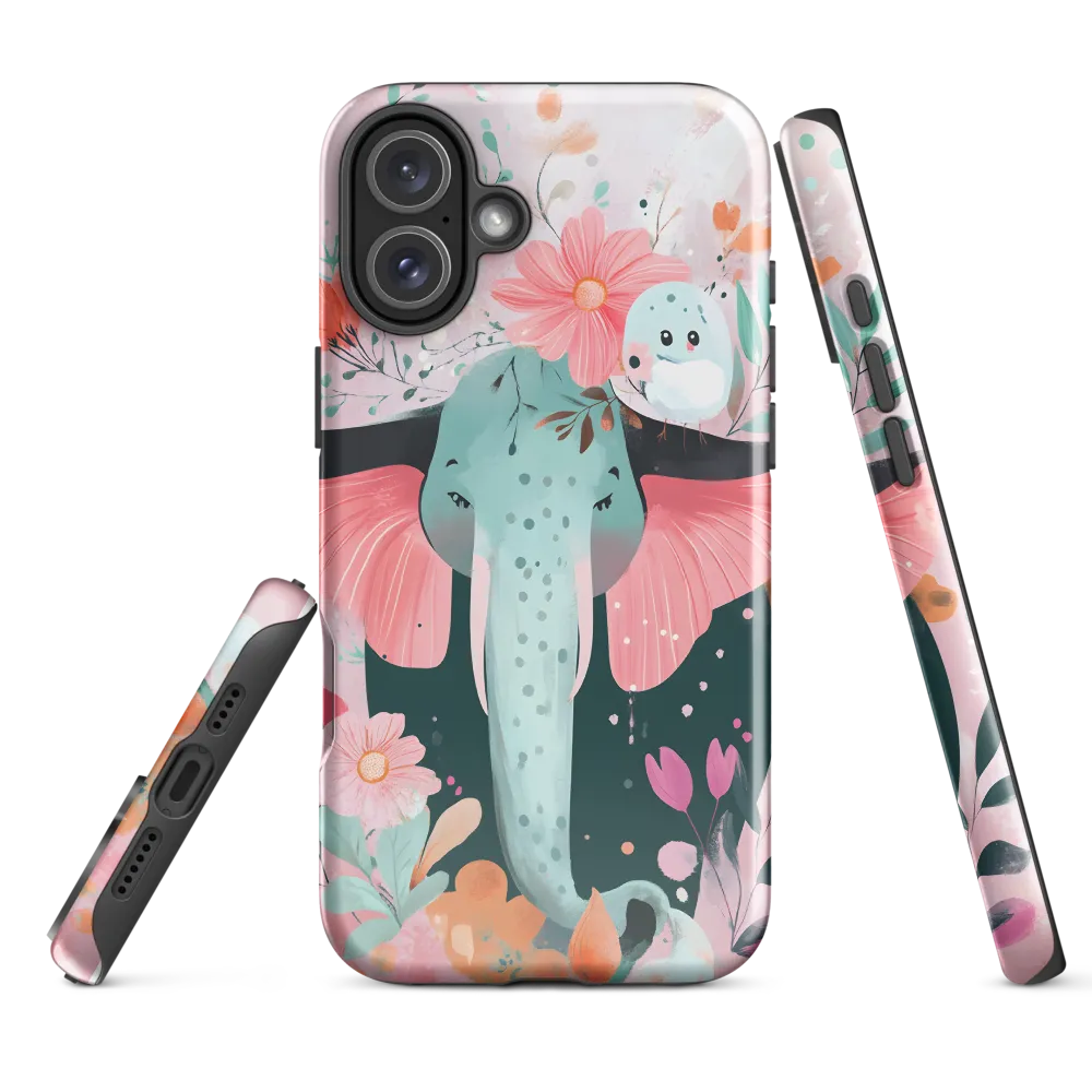 Whimsical Elephant in Bloom