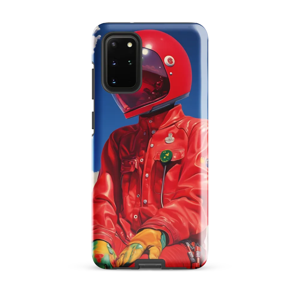 Astronaut in Crimson