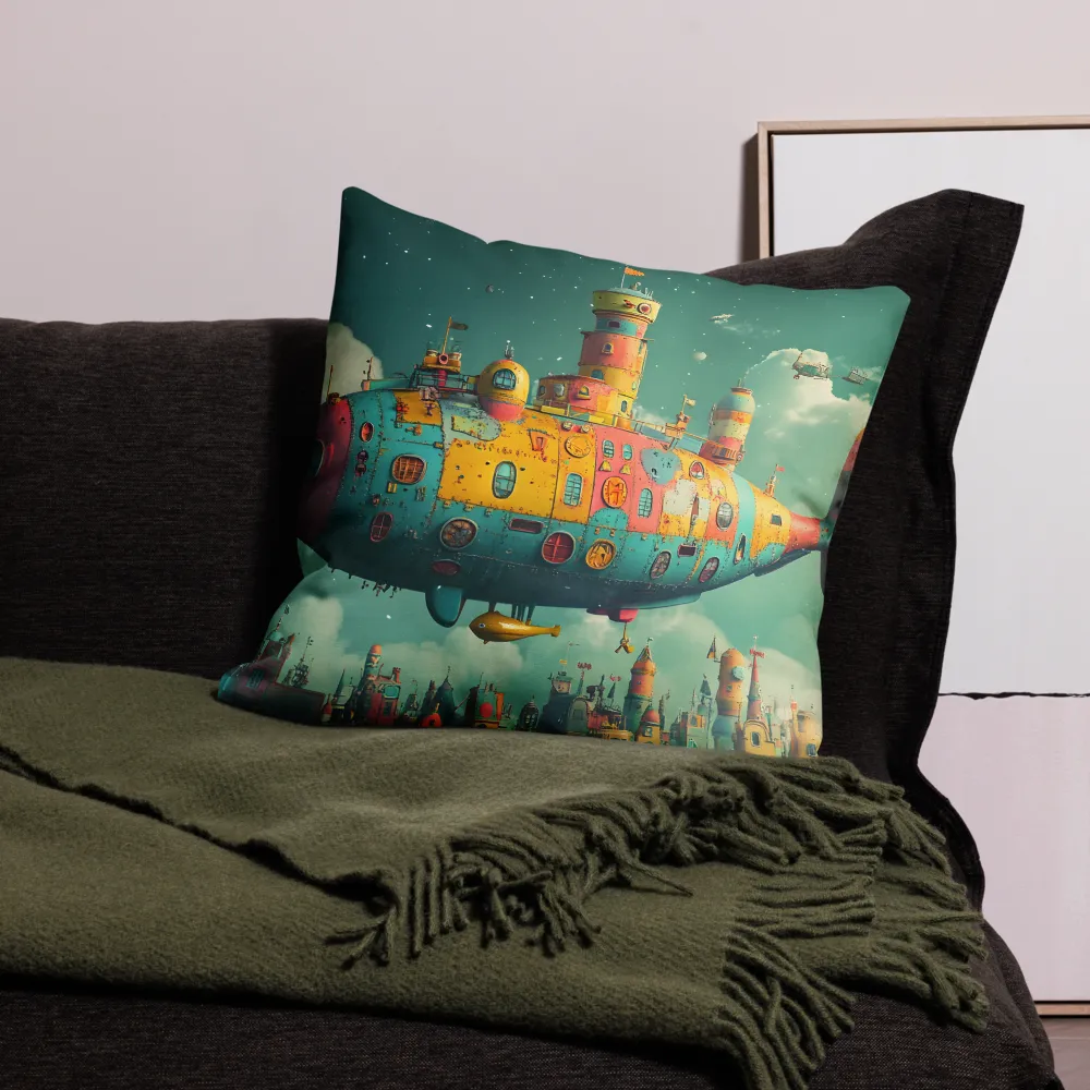 Submerged Dreams: A Whimsical Voyage | Pillow | 22″×22″