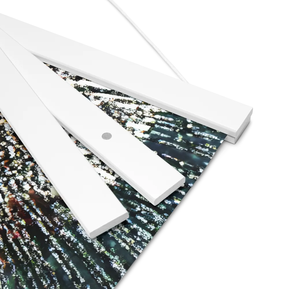 Fractured Identity | Poster With White Wood Hanger | 16″×16″