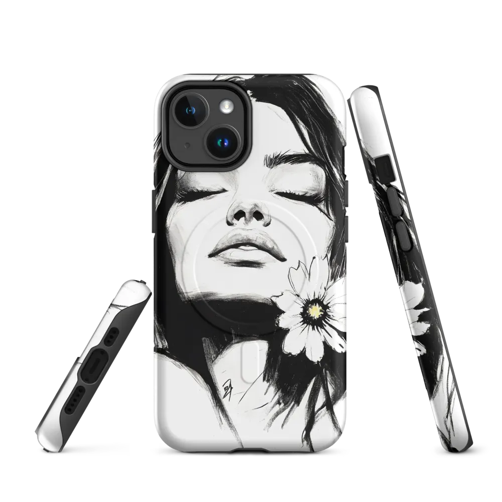 Serenity in Ink | Phone Case |  14 | MagSafe® Tough Case | Matte