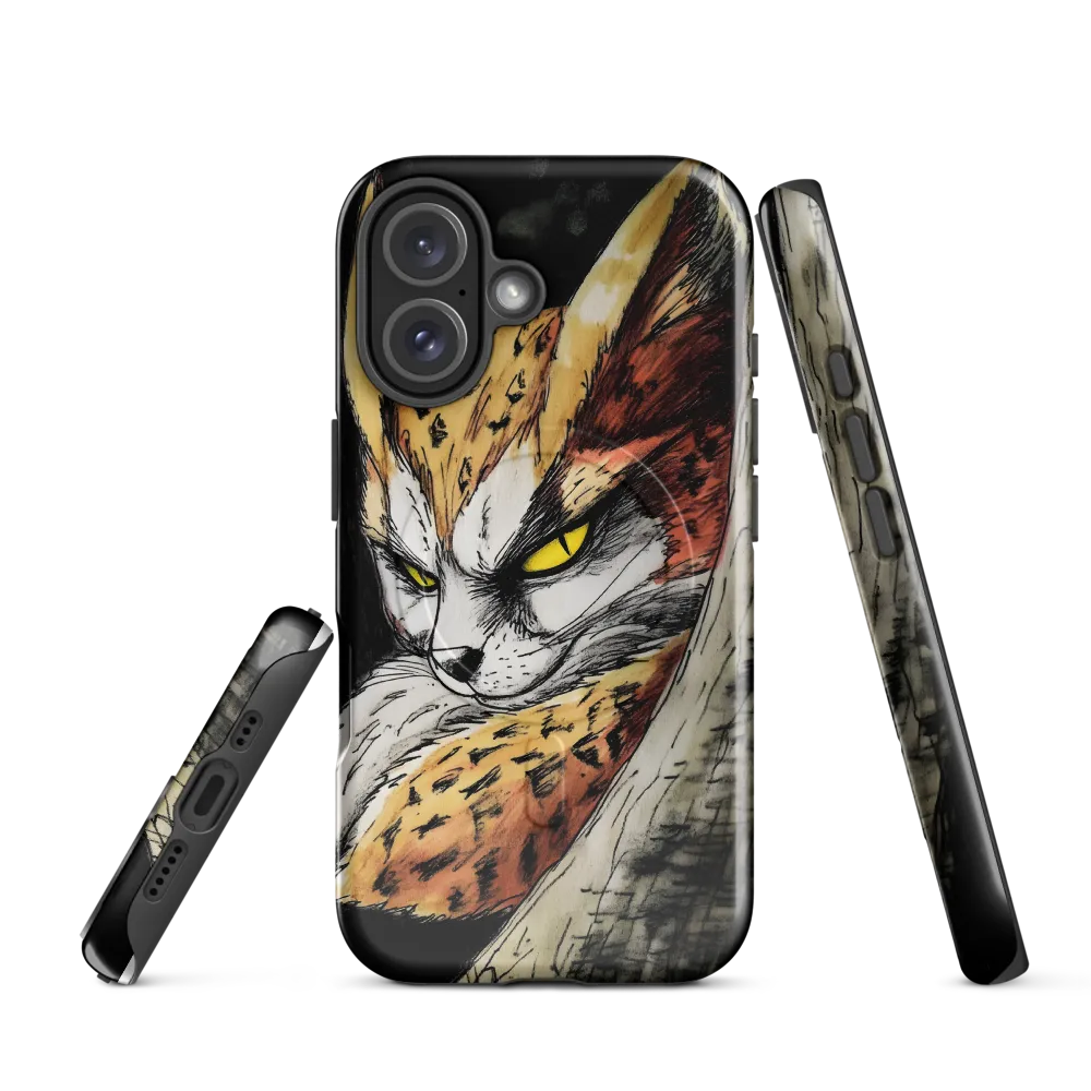 Fierce Gaze of the Wild Cat