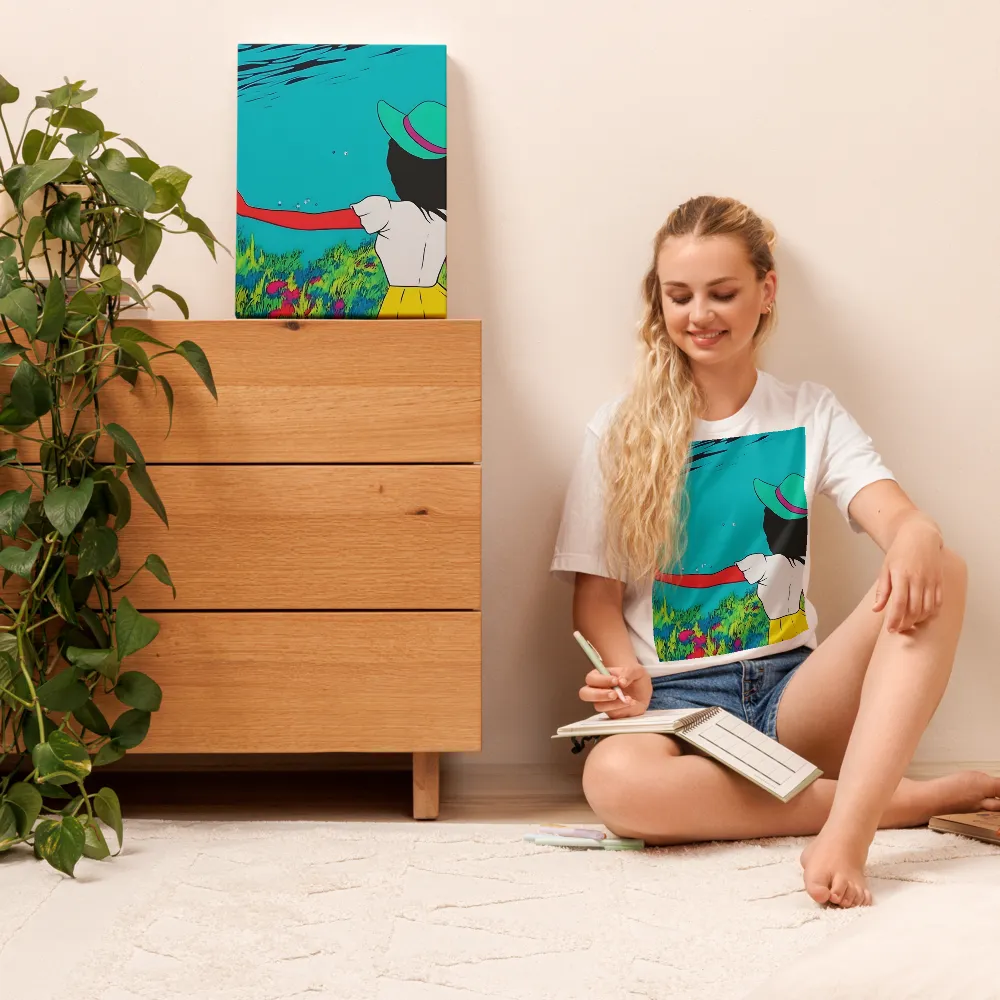Whimsical Encounter | Canvas | 12″×16″