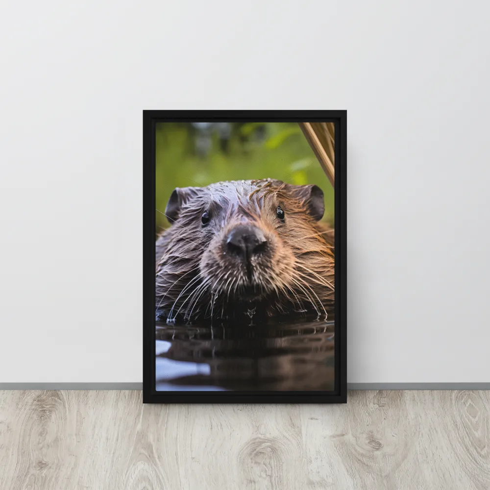 Emergence of the Beaver | Canvas with Black Frame | 12″×18″