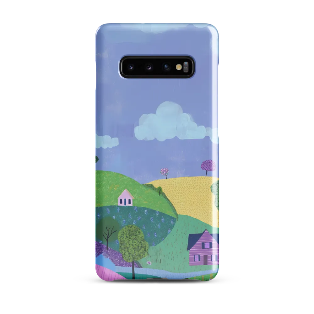 Whimsical Hills and Quaint Homes | Phone Case |  S10 Plus | Snap Case | Glossy