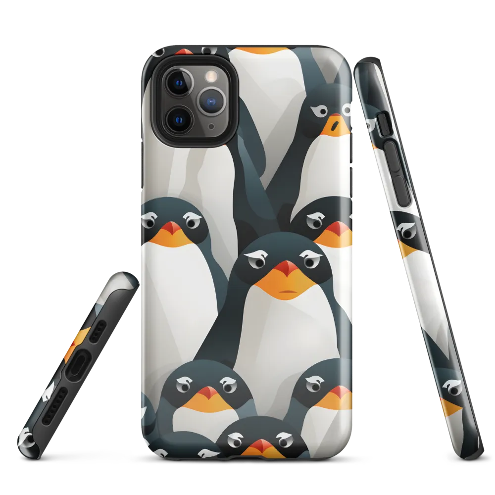 Playful Penguins: A Whimsical Collection | Phone Case |  11 Pro Max | Tough Case | Glossy