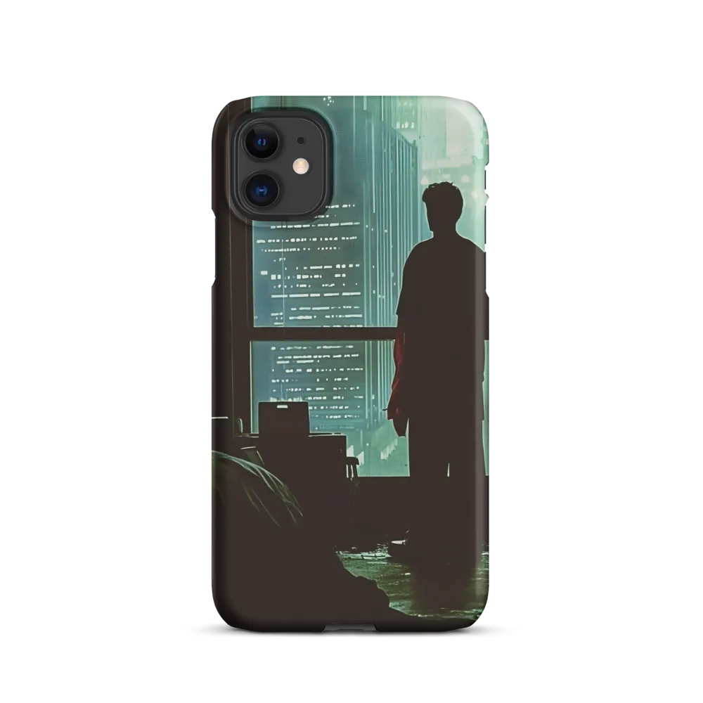 Silent Contemplation in a Futuristic Dystopia