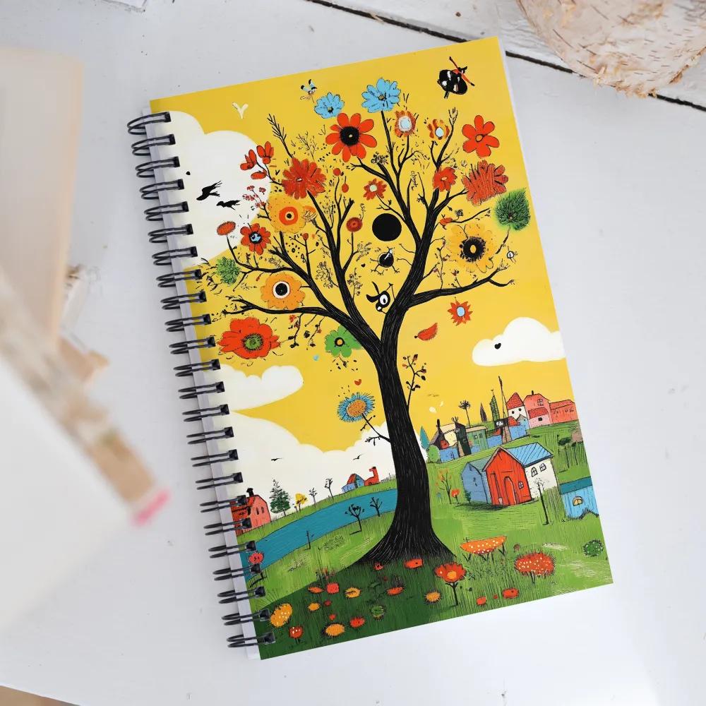 Whimsical Blooms of Life | Spiral Notebook