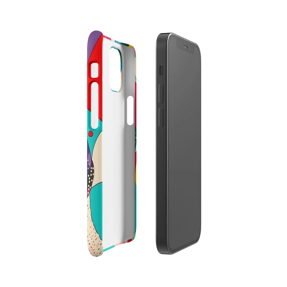 Playful Geometry in Color | Phone Case |  12 Mini | Snap Case | Matte