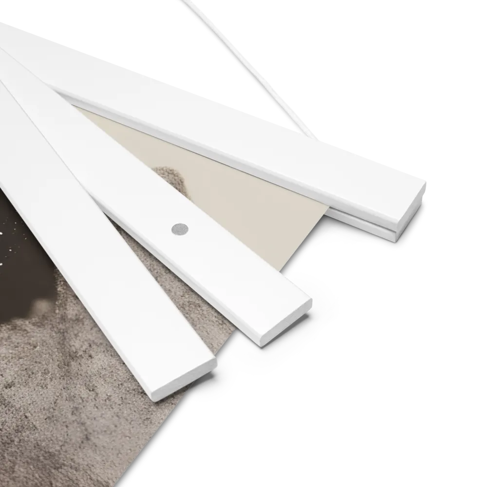 Celestial Elegance | Poster With White Wood Hanger | 18″×18″