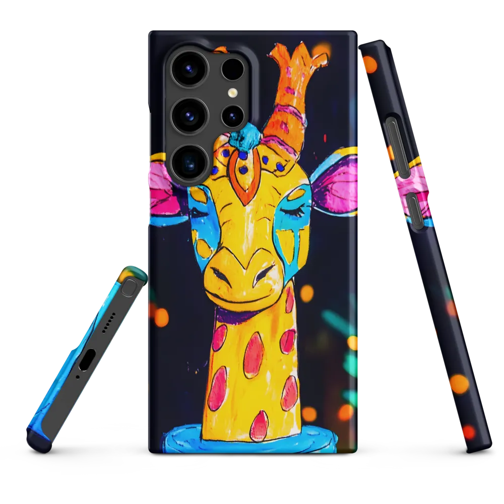 Whimsical Giraffe in Vibrant Colors | Phone Case |  S24 Ultra | Snap Case | Matte