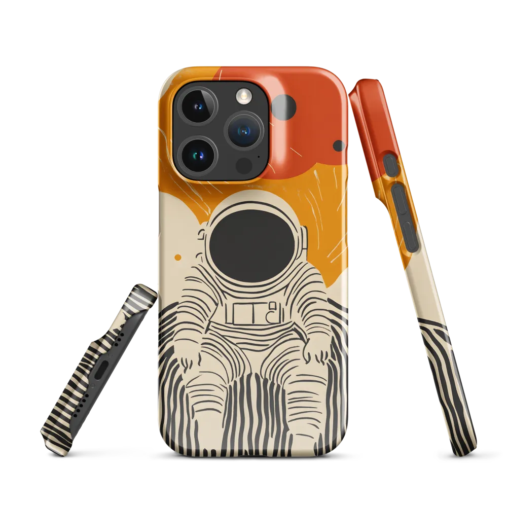 Astronaut in Cosmic Thoughts | Phone Case |  16 Pro | Snap Case | Glossy