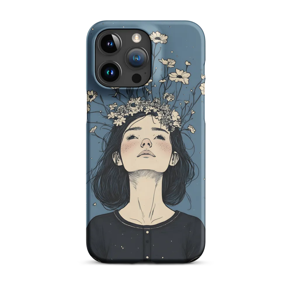 Floral Serenity: A Portrait of Tranquility | Phone Case |  15 Pro Max | Snap Case | Matte