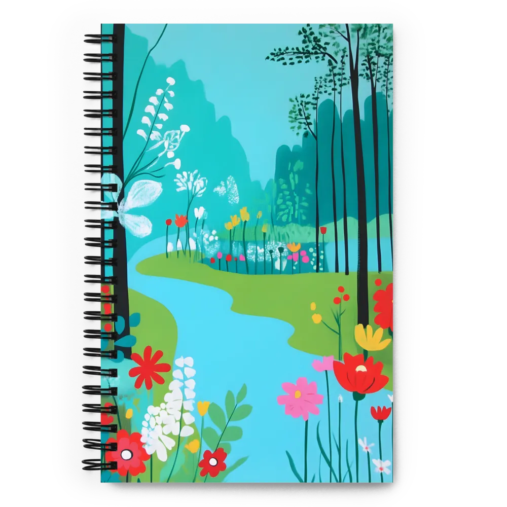 Whispers of Spring: A Colorful Retreat | Spiral Notebook