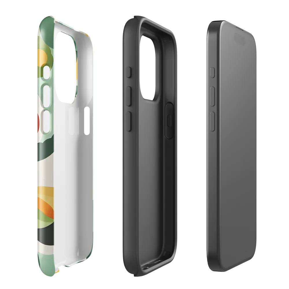 Harmony in Shapes: A Playful Abstract Design | Phone Case |  15 Pro | Tough Case | Glossy