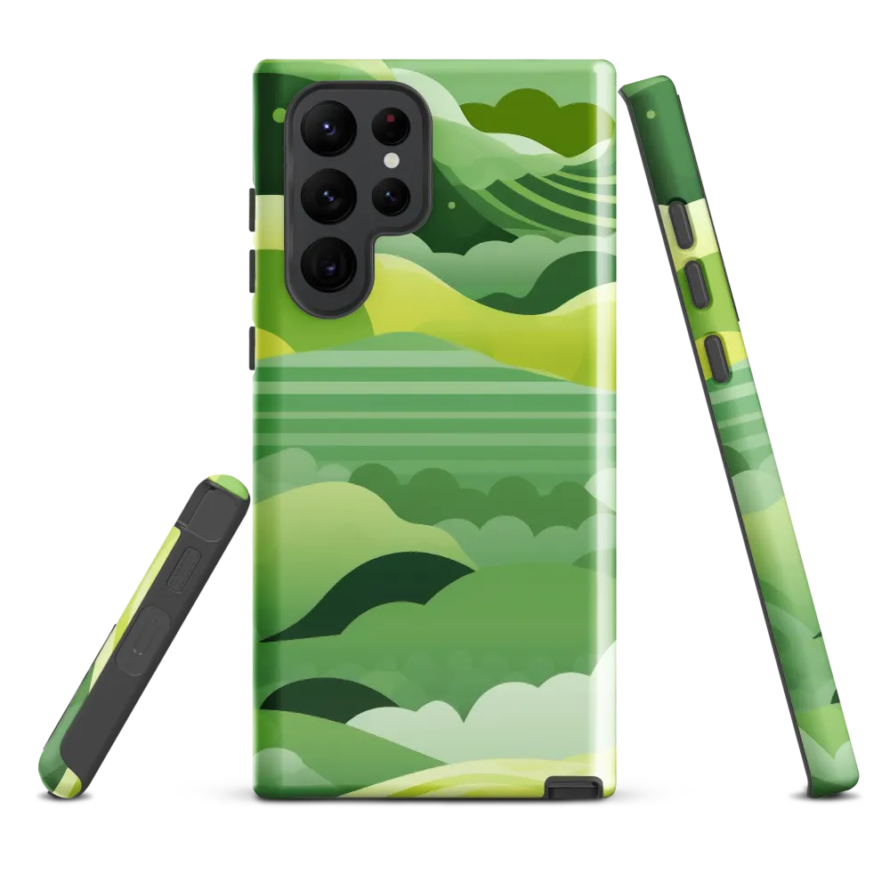 Tranquility in Green Waves
