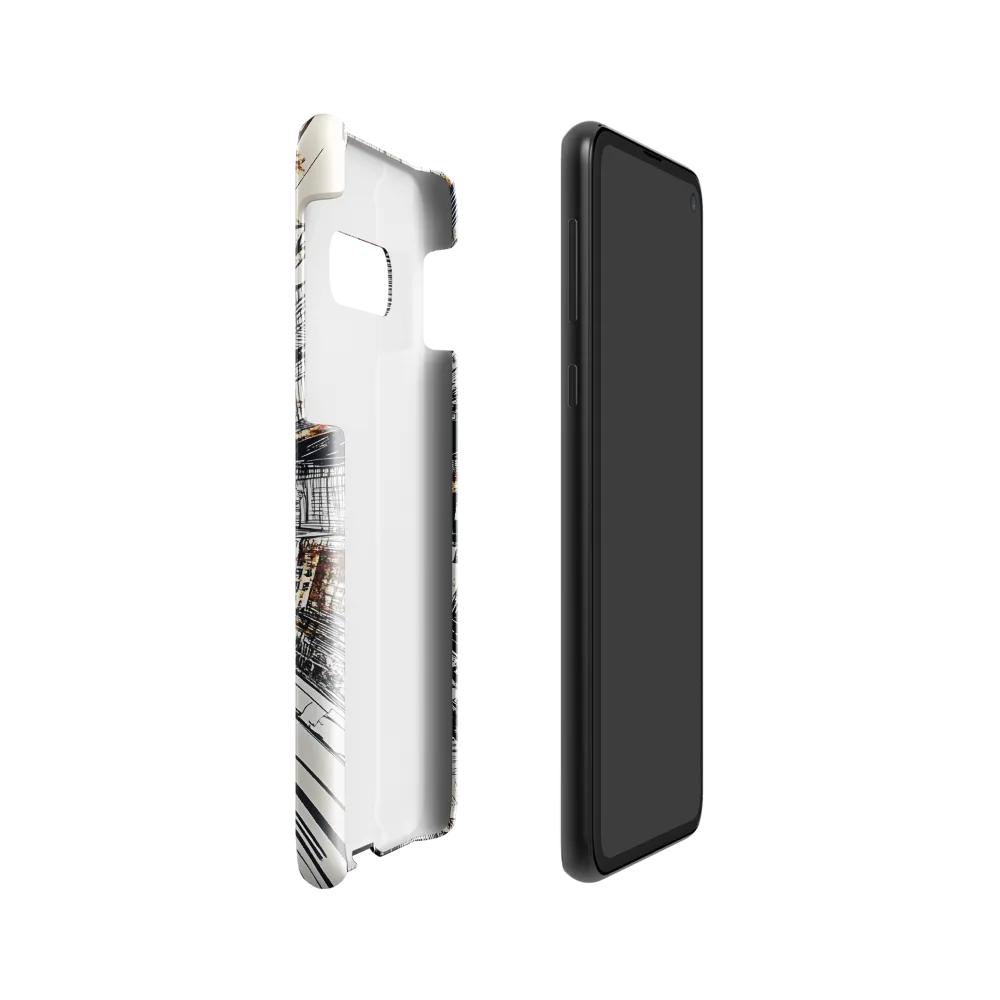 Urban Symphony: Aerial View of Life | Phone Case |  S10e | Snap Case | Glossy