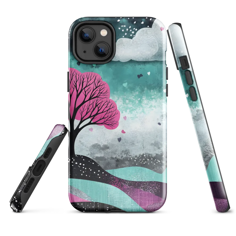 Whimsical Landscape of Love | Phone Case |  14 Plus | Tough Case | Glossy