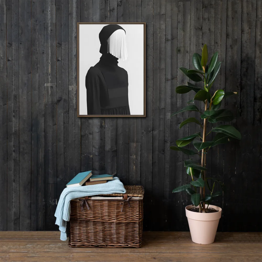 Veil of Mystery | Canvas with Brown Frame | 20″×28″