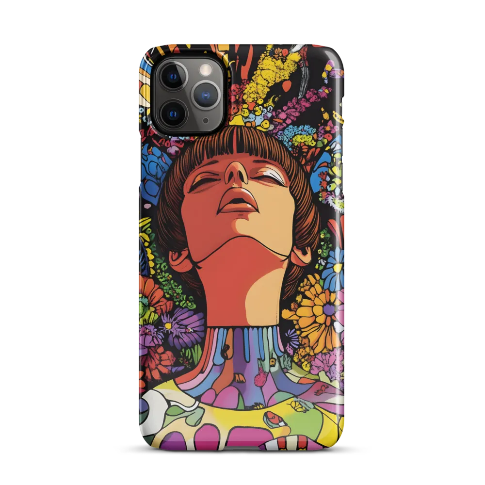 Vibrant Ecstasy: A Psychedelic Portrait | Phone Case |  11 Pro Max | Snap Case | Glossy