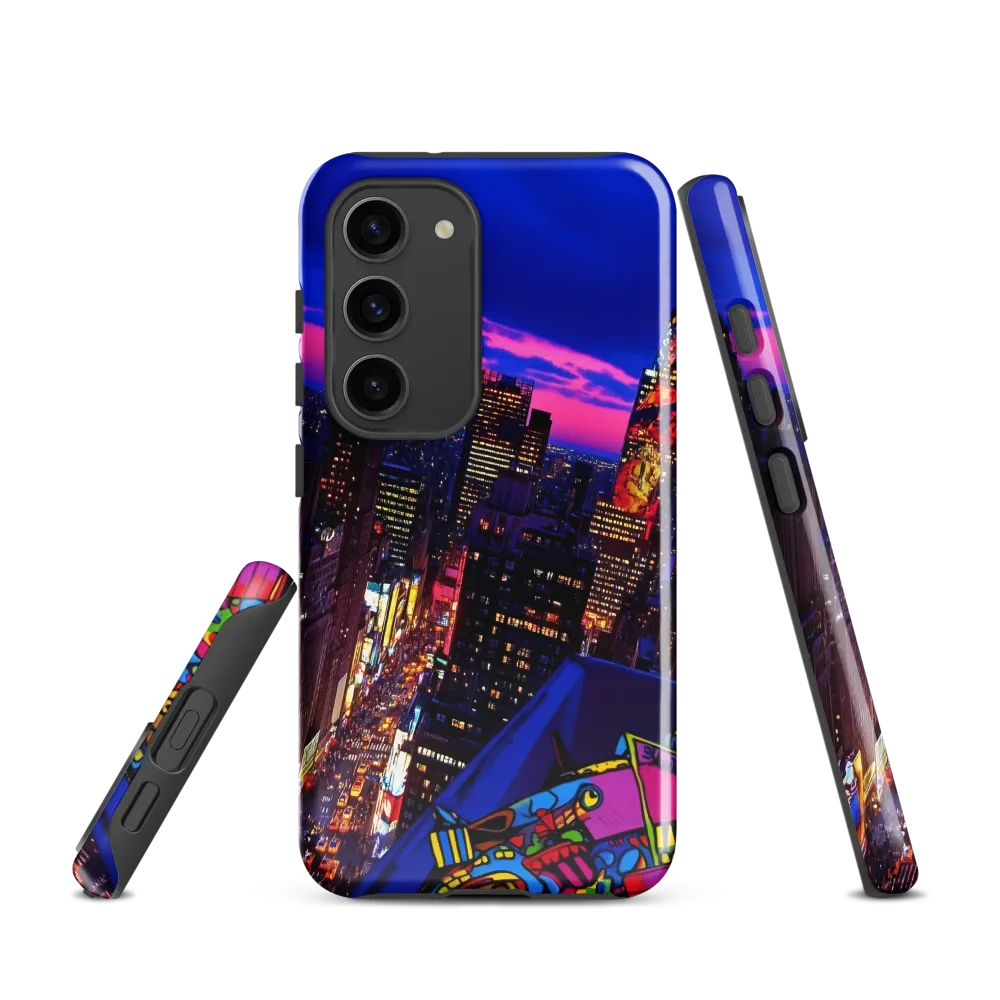 Neon Twilight: A City in Vibrance