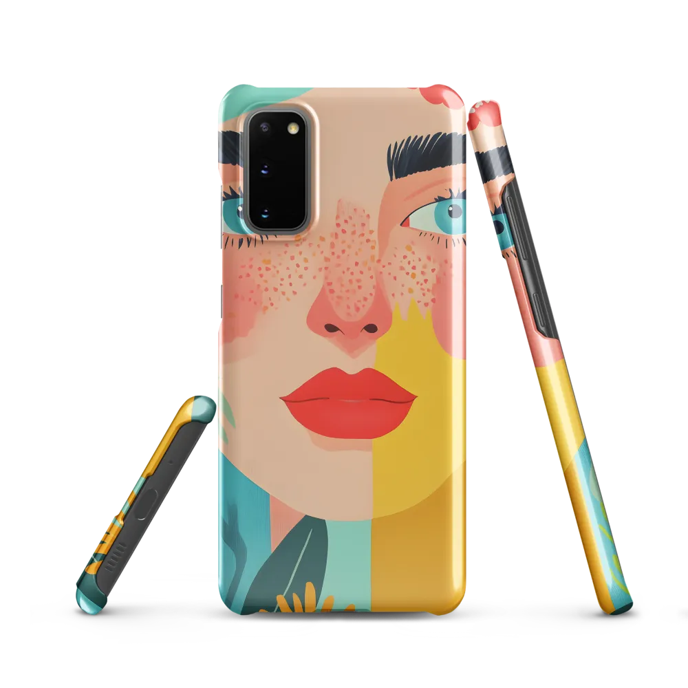 Floral Serenity: A Modern Portrait