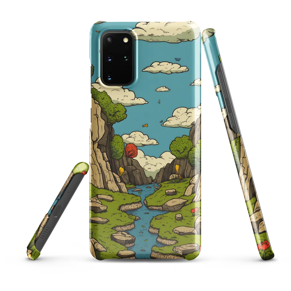 Whimsical Serenity: A Canyon Landscape
