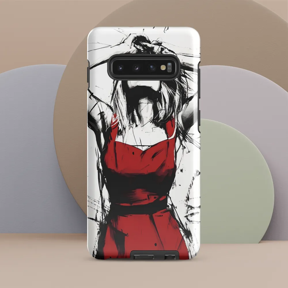 Expression of Anguish | Phone Case |  S10 Plus | Tough Case | Glossy