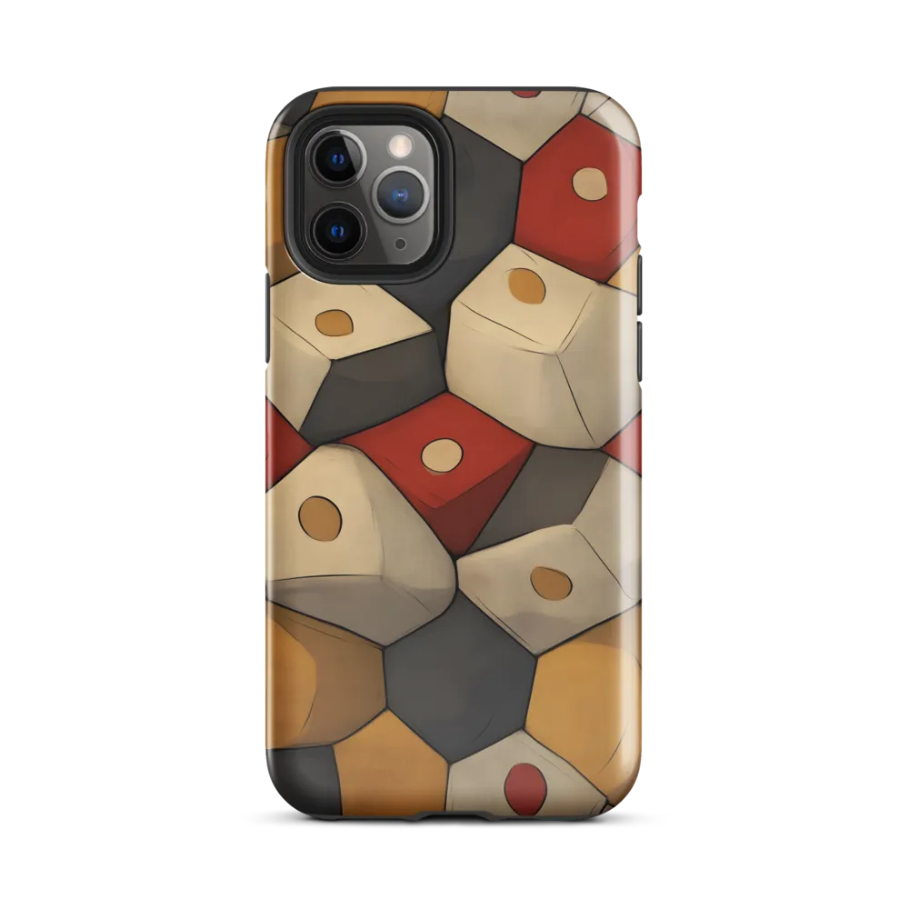 Interlocking Hexagons: An Abstract Dance of Color
