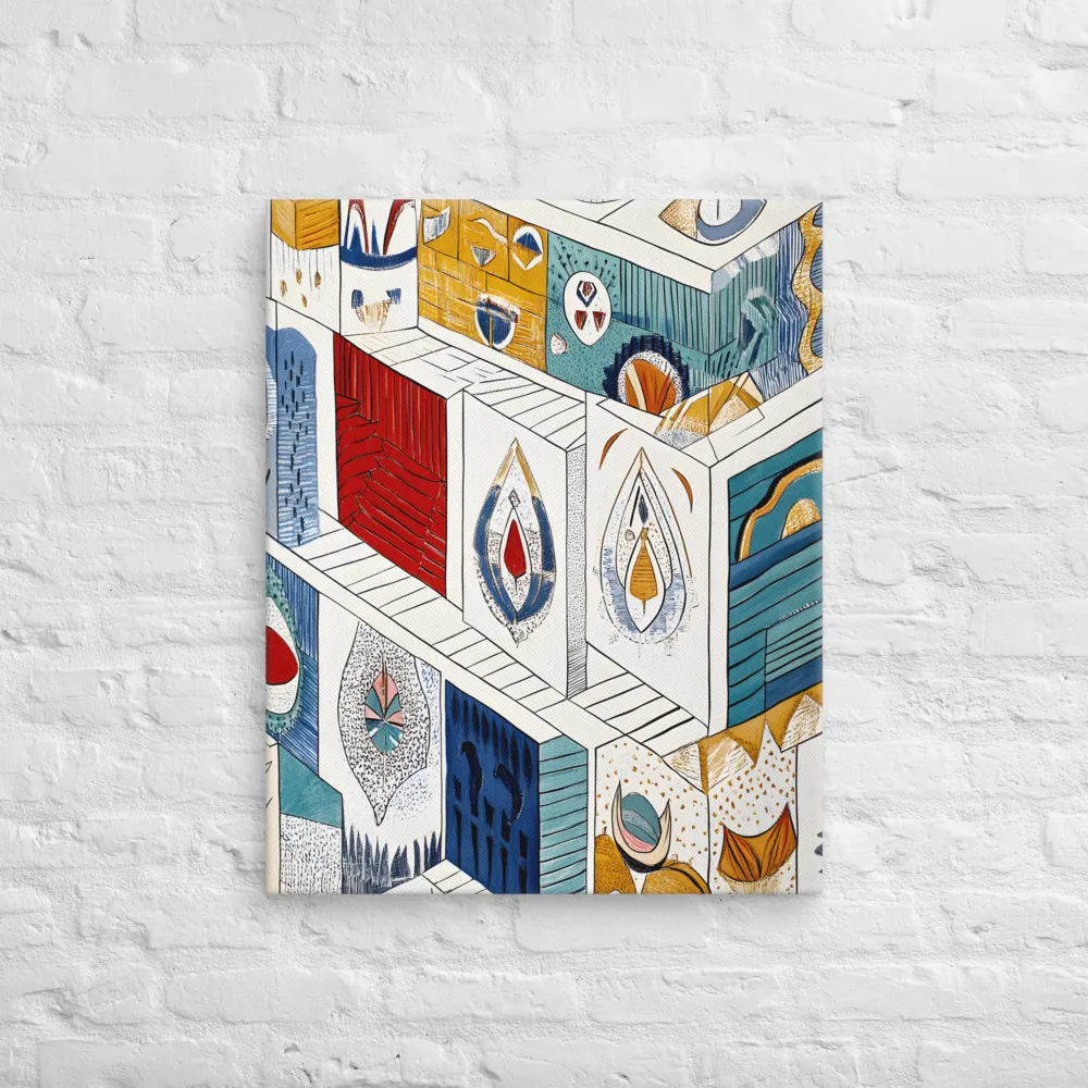 Symphony of Geometric Harmony | Canvas | 24″×30″