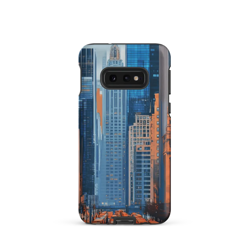 Urban Symphony in Blue and Orange