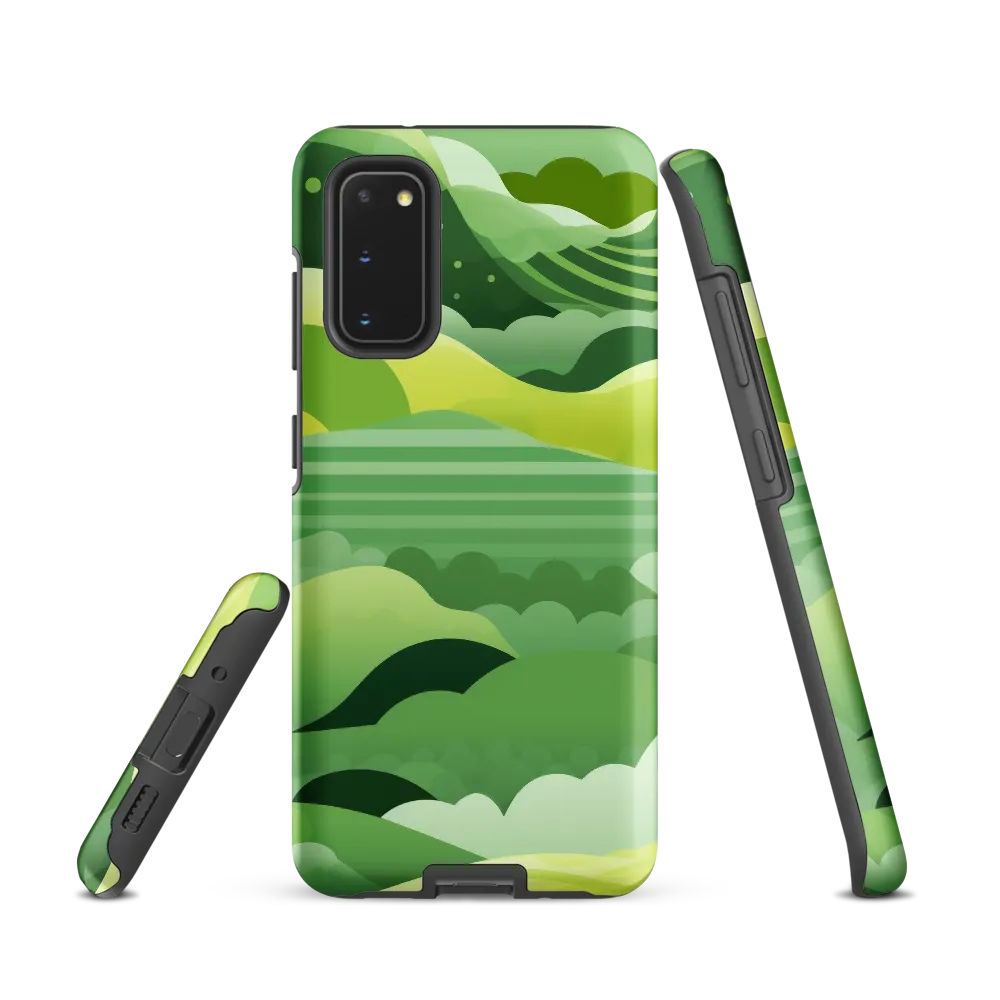 Tranquility in Green Waves