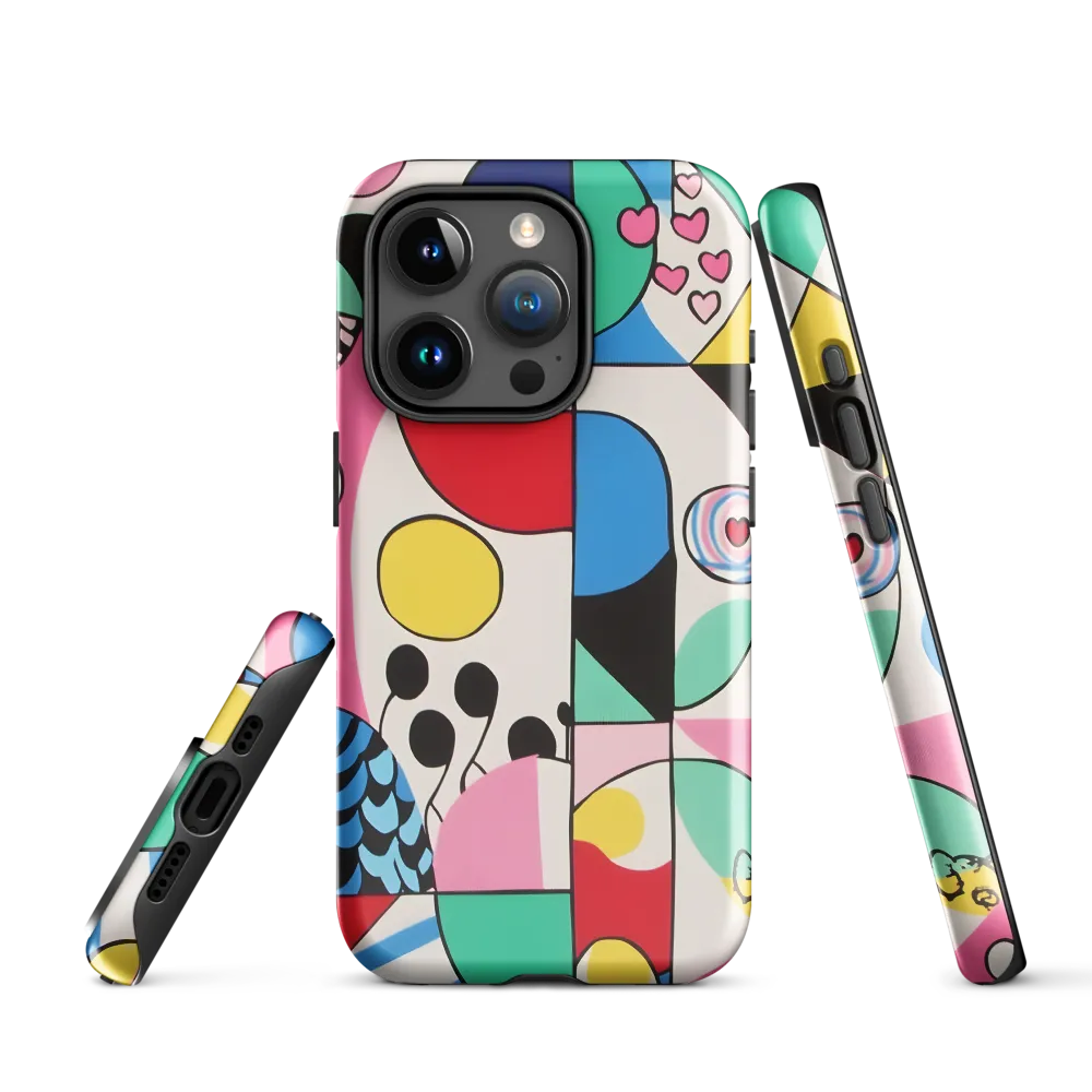 Dynamic Interplay of Shapes | Phone Case |  15 Pro | Tough Case | Glossy