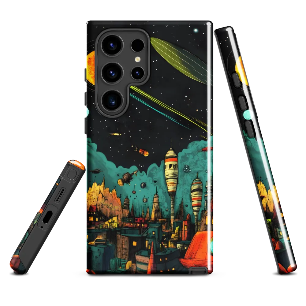 Galactic Cityscape: A Journey Through Imagination