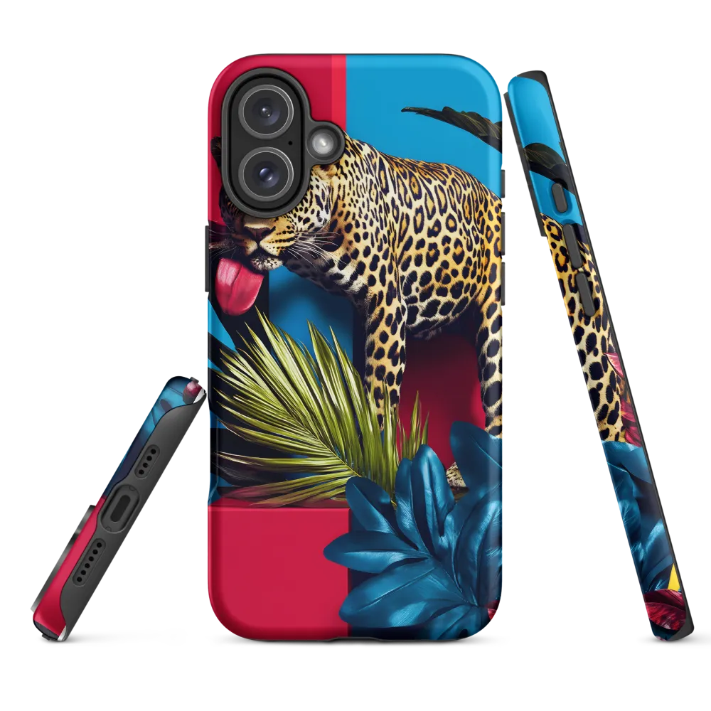 Playful Leopard in Vibrant Paradise