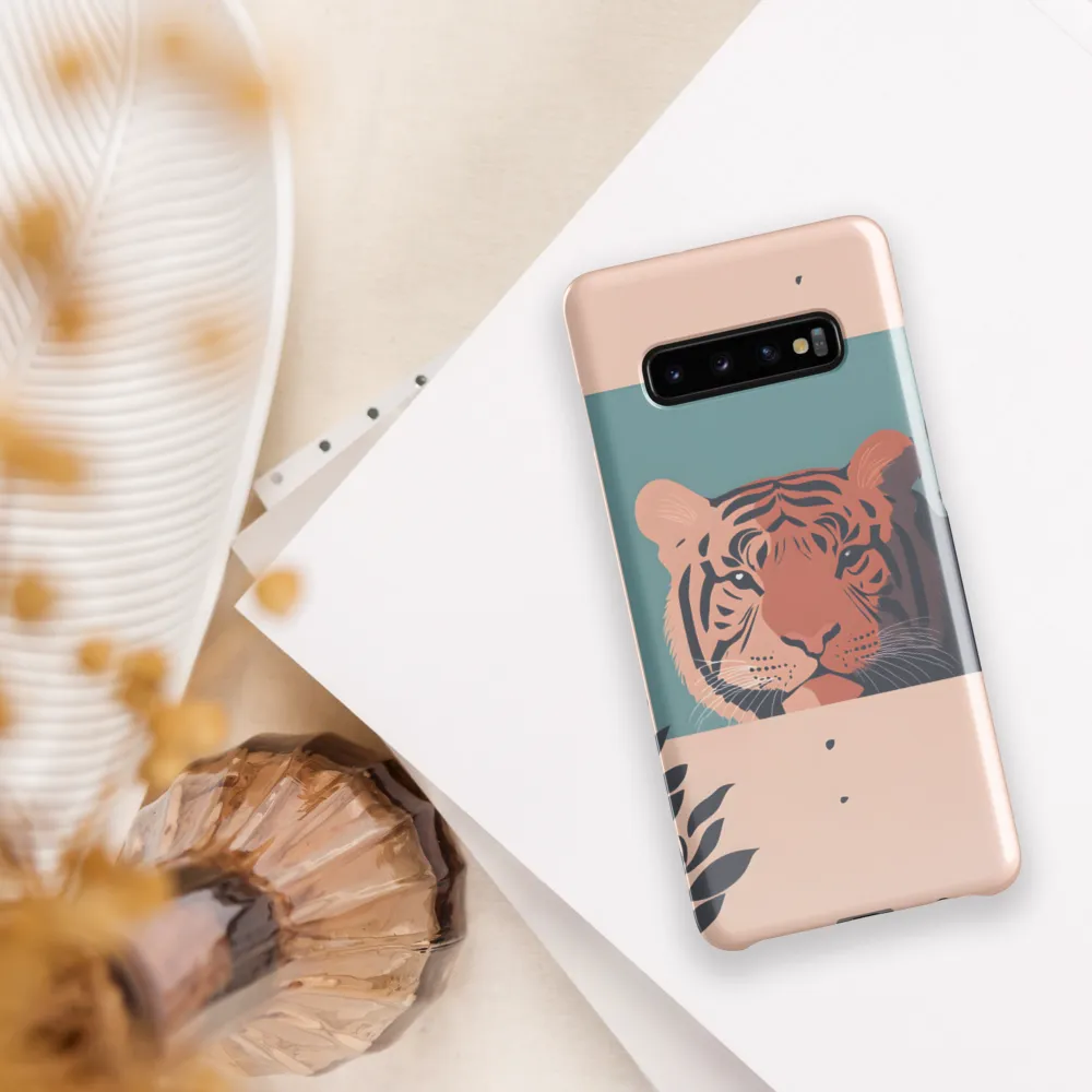 Whispers of the Wild: A Tiger's Gaze | Phone Case |  S10 Plus | Snap Case | Glossy