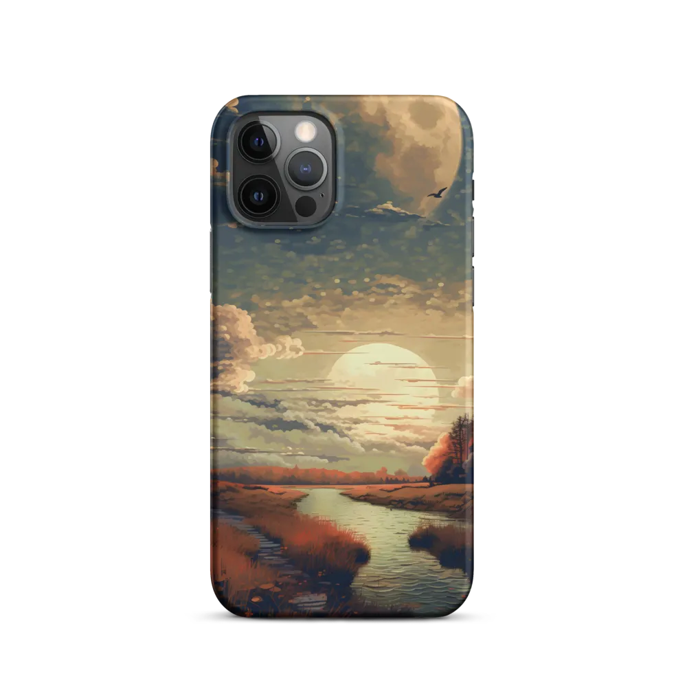 Whispers of Dusk: A Tranquil River Landscape
