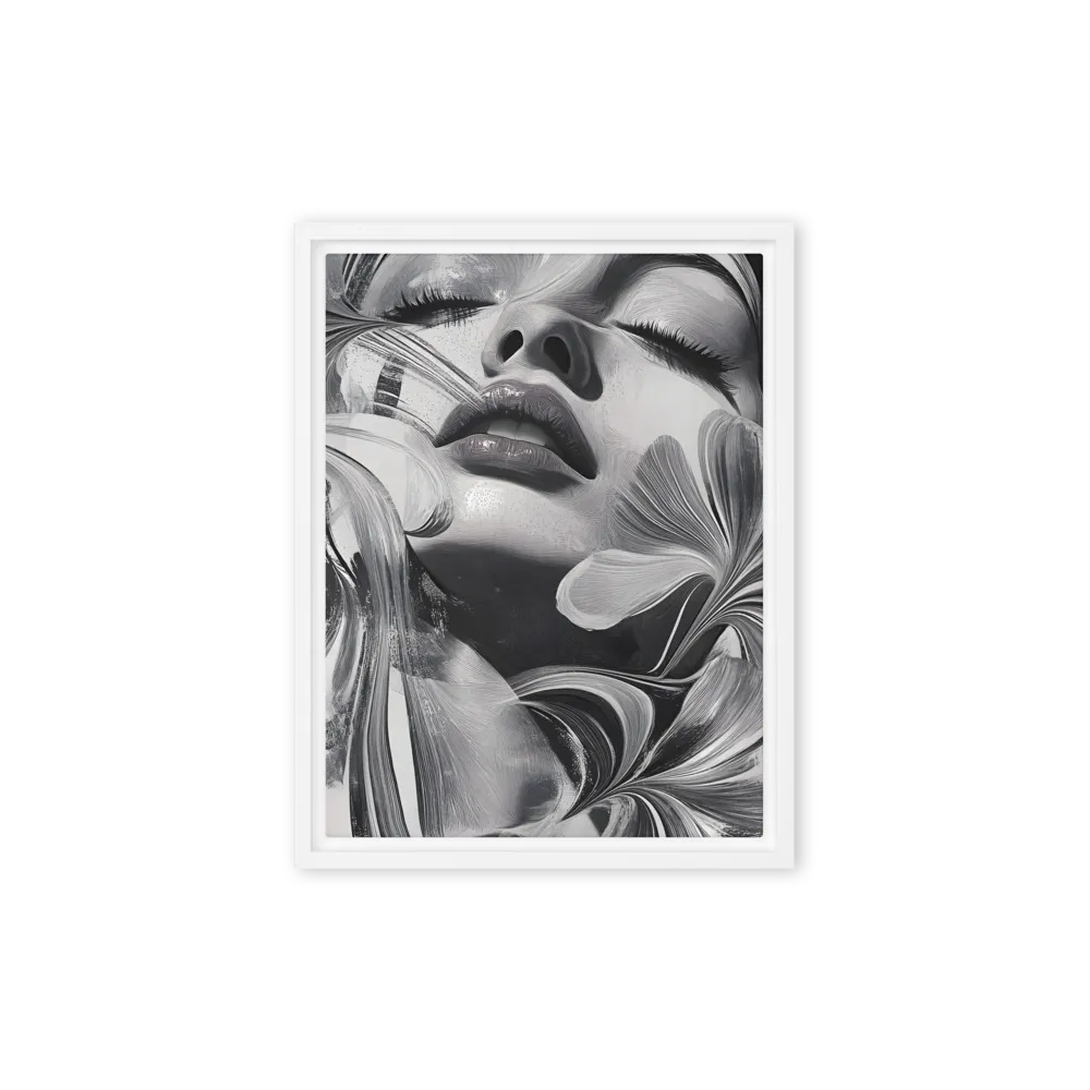 Harmony of Flows | Canvas with White Frame | 9″×12″