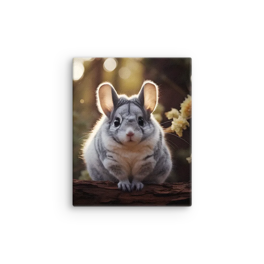 Curious Chinchilla in the Forest