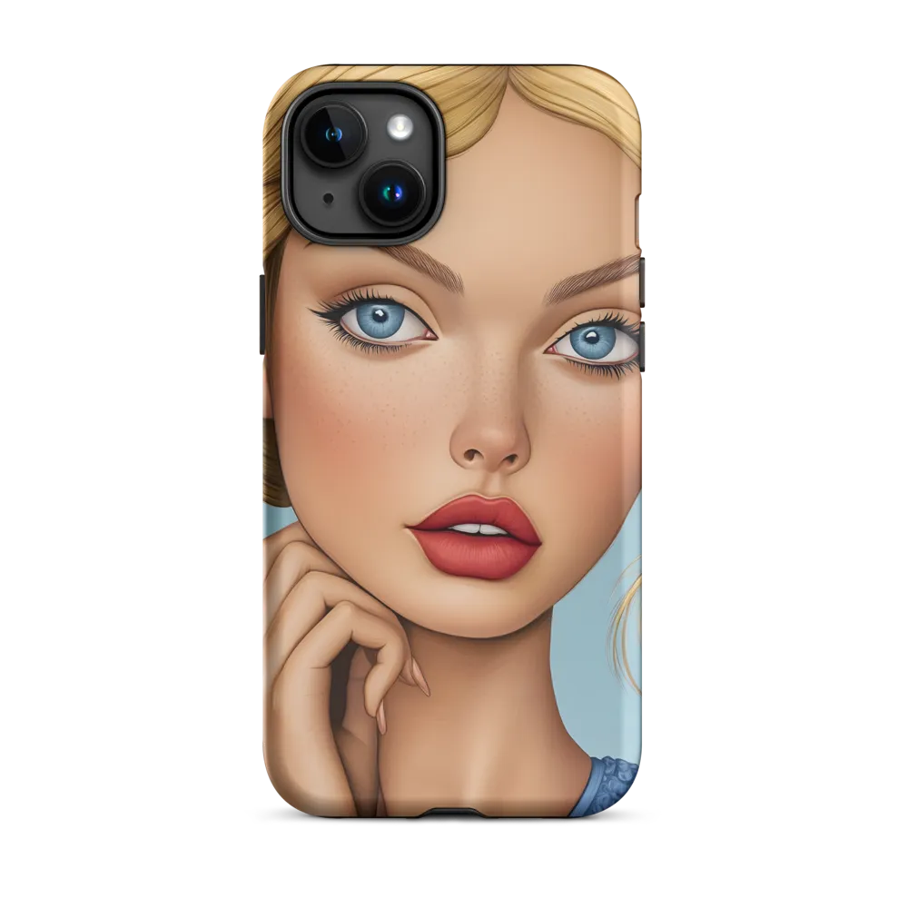 Serenity in Blue | Phone Case |  15 Plus | Tough Case | Matte