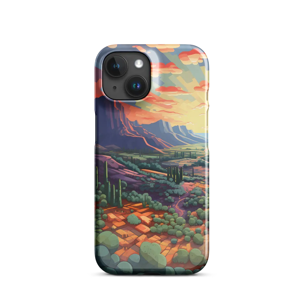 Desert Serenity at Dusk | Phone Case |  15 | Snap Case | Glossy