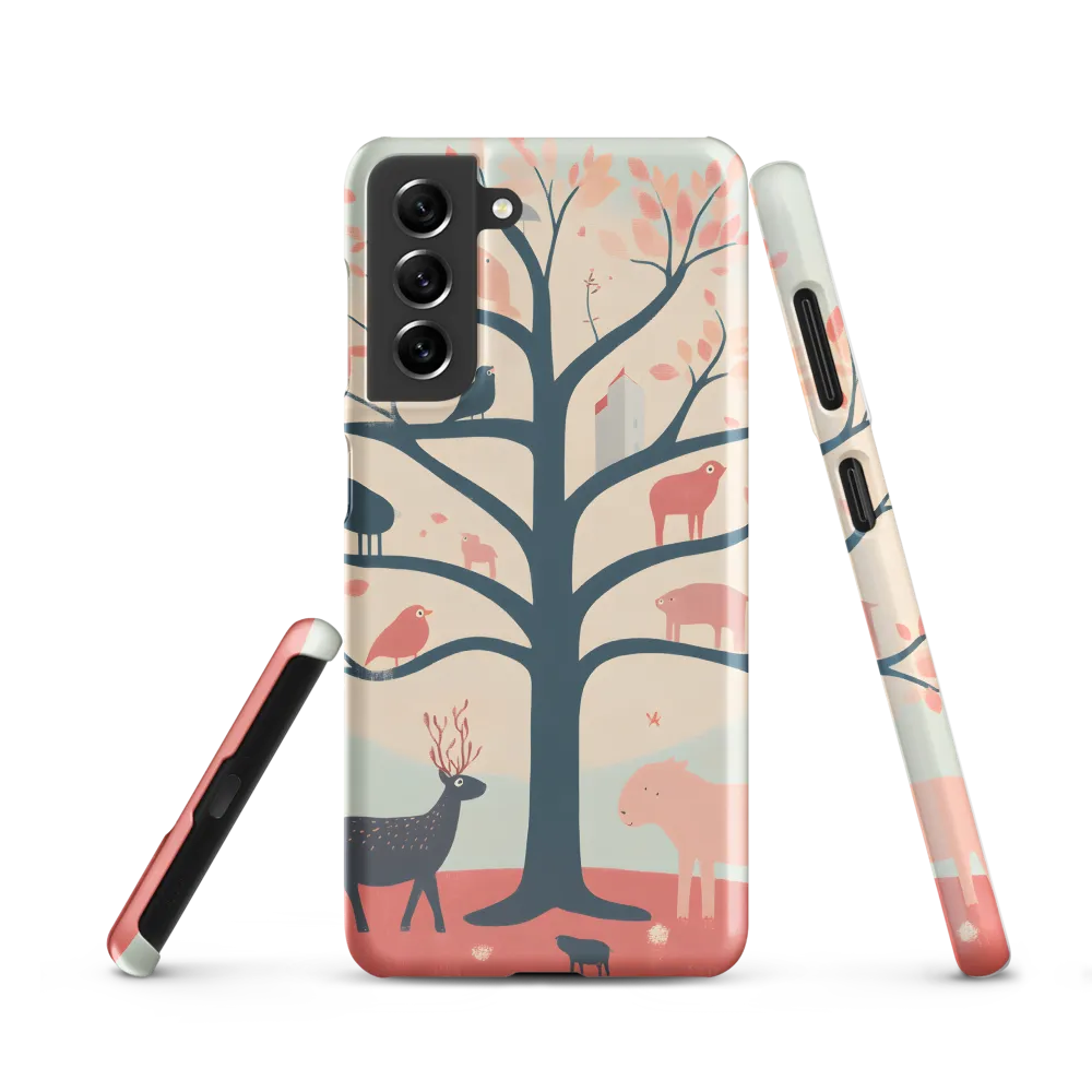Whimsical Tree with Playful Creatures