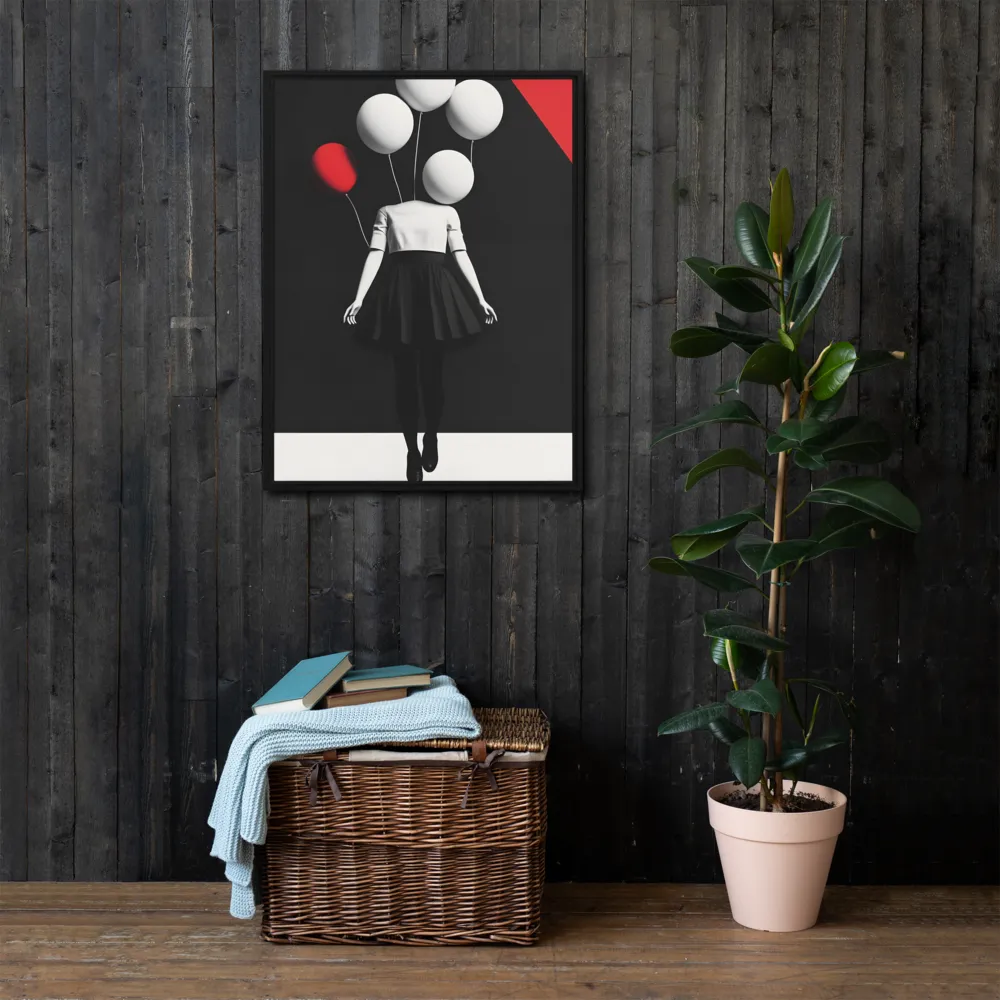 Suspended in Mystery | Canvas with Black Frame | 24″×32″