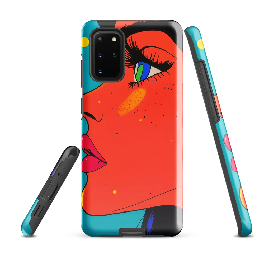 Vibrant Feminine Profile in Pop Art