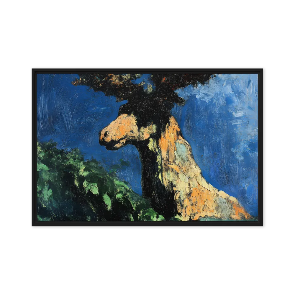 The Majestic Deer in Nature | Canvas with Black Frame | 20″×30″